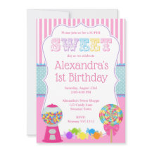 Sweet Shoppe Birthday Invitation