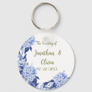 Sweet Shower Spring purple Floral Wedding Key Ring