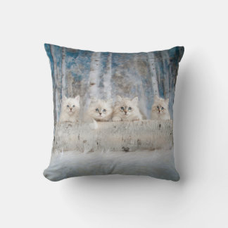 Sweet Siberian Kittens Cushion