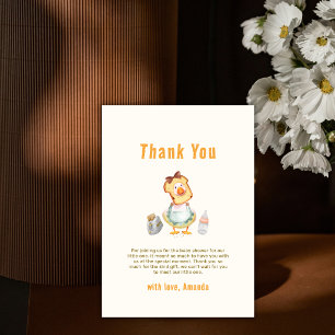 Sweet Silly Mother Goose Brunch Baby Shower Thank You Card