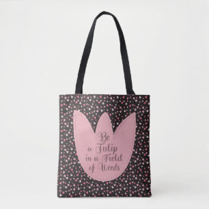 Sweet Simple Pink Tulip Pattern - All direction Tote Bag
