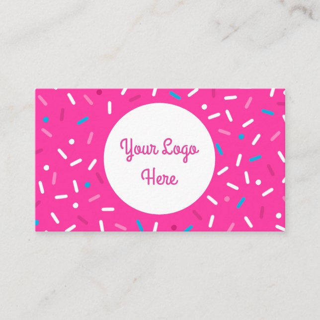 Sweet Simple Sprinkle Multi-Color Business Card (Front)