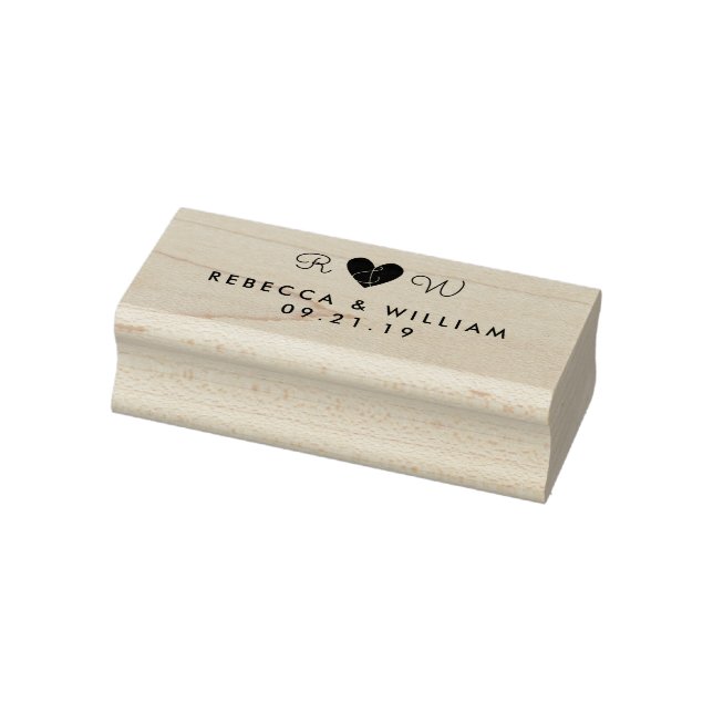 Sweet Simplicity Rectangle Wedding Rubber Stamp (Stamp)