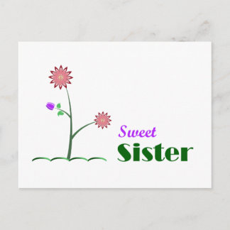Sweet Sister Postcard