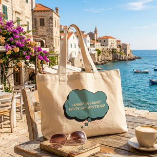 Sweet sisters love shopping Tote Bag