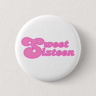 Sweet Sixteen 6 Cm Round Badge