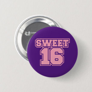 Sweet Sixteen 6 Cm Round Badge