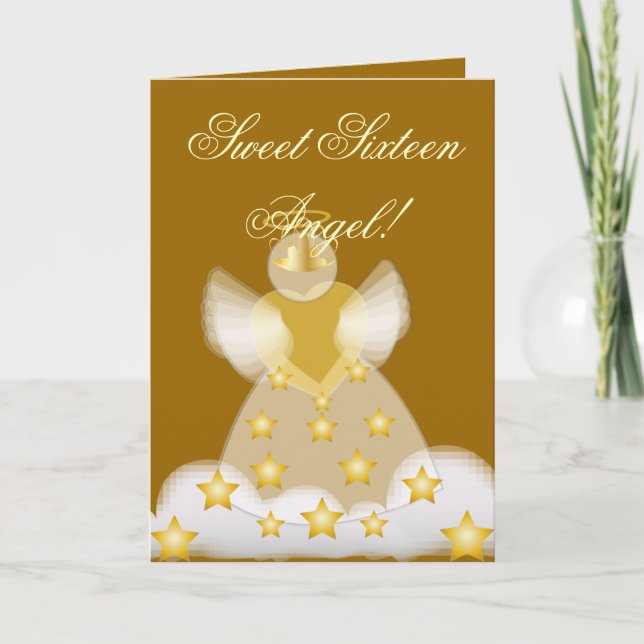 Sweet Sixteen Angel!-Customise Invitation (Front)
