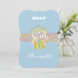 Sweet Sixteen Baby Blue Fairytale  Princess 