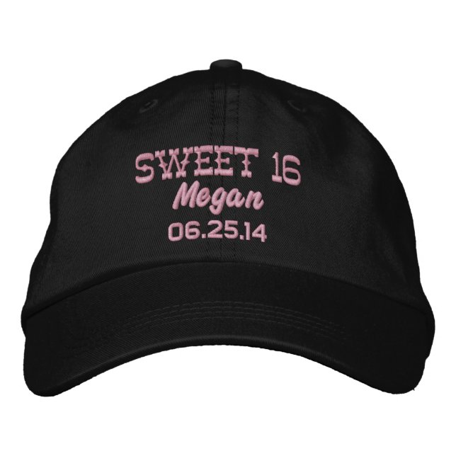 Sweet Sixteen Birthday Celebration Gift V05 Embroidered Hat (Front)