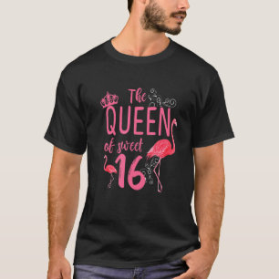 Sweet Sixteen Birthday Party I Sweet 16 Flamingo T-Shirt