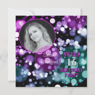 SWEET SIXTEEN BIRTHDAY PARTY INVITATION