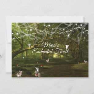 Sweet Sixteen, Enchanted Forest, Fairies, Custom Invitation