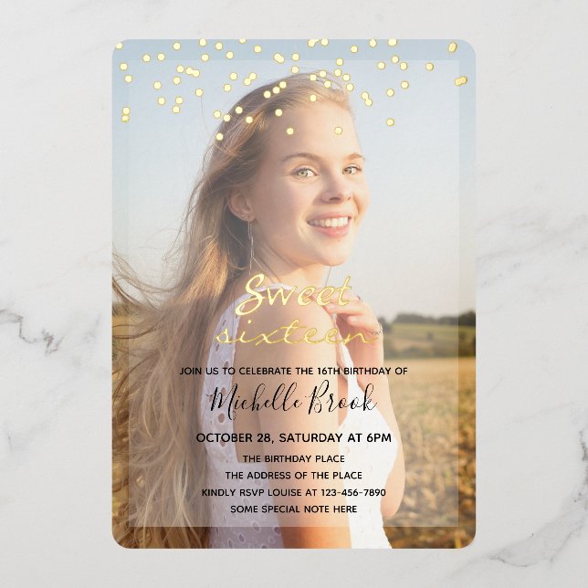 Sweet Sixteen Girl Two Photos  (Front)