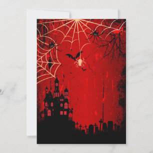 Sweet Sixteen Halloween  Birthday Celebration Invitation