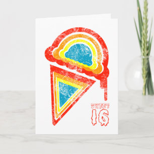 sweet sixteen ice cream dripz card