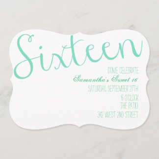 Sweet Sixteen Invitation