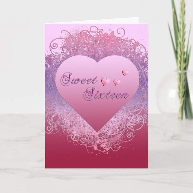 Sweet Sixteen Invitation (Front)