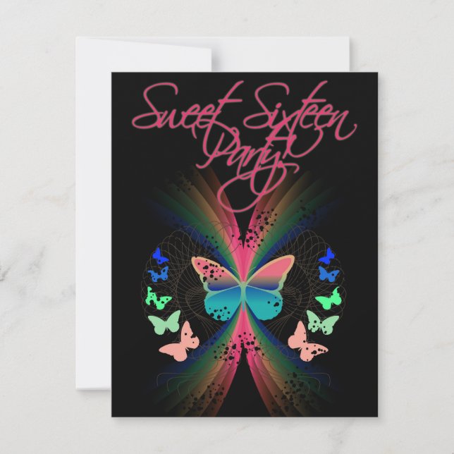 Sweet Sixteen Invitation (Front)