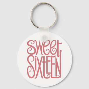 Sweet Sixteen Keychain