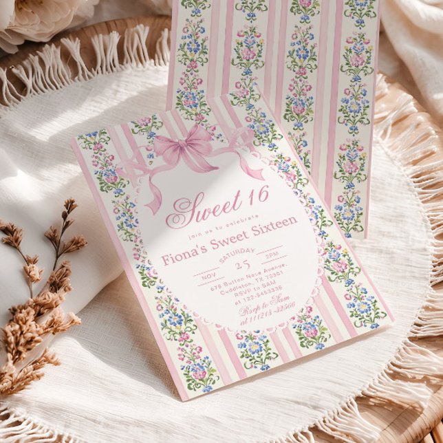 Sweet Sixteen Love Shack Grandmillennial Birthday Invitation (Creator Uploaded)