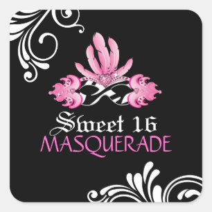 Sweet Sixteen Masquerade Sticker