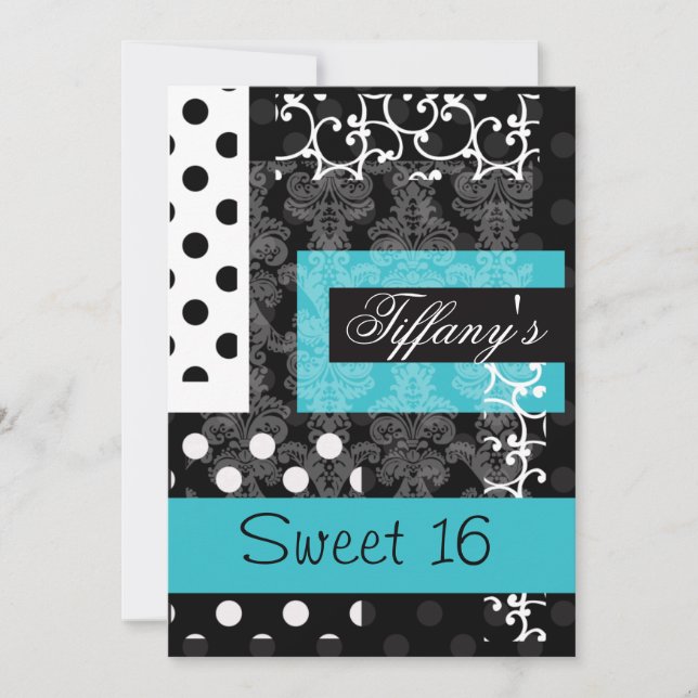 Sweet Sixteen party Invitation (Front)
