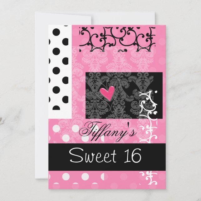 Sweet Sixteen party Invitation (Front)