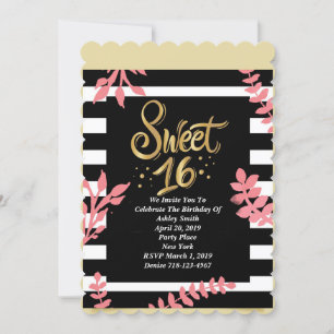 Sweet Sixteen Party Invitation