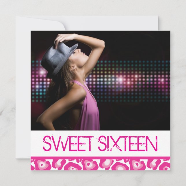 Sweet Sixteen Party Invitation (Front)