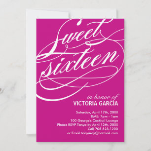 Sweet Sixteen Party Invitation