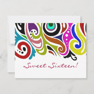 Sweet Sixteen Party ~  Invitations