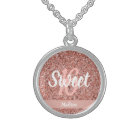 Sweet Sixteen Pink Rose Gold Glitter Personalised