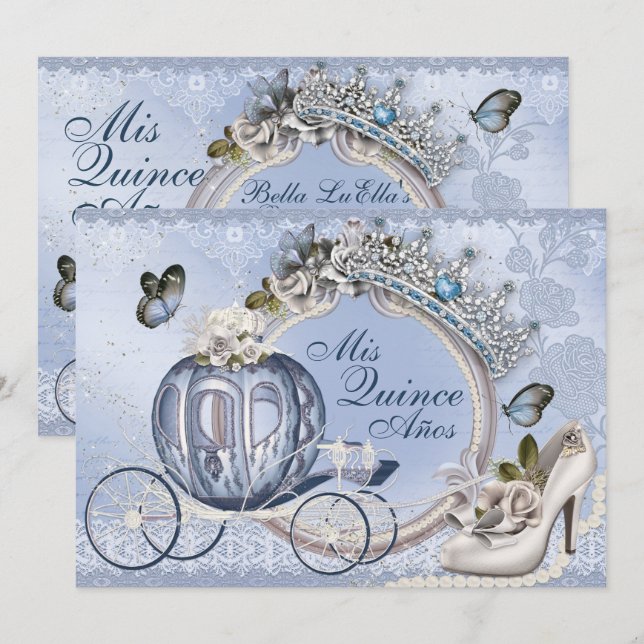 Sweet Sixteen Quinceanera Birthday  Invitations (Front/Back)