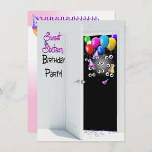 Sweet Sixteen Surprise Party Invitation