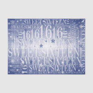 Sweet sixteen tissue paper