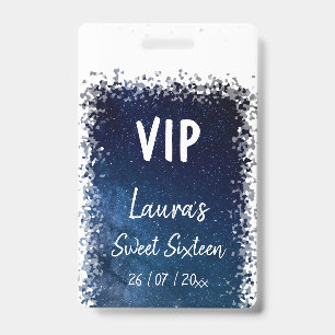 Sweet Sixteen VIP badge ID Badge