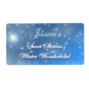 Sweet Sixteen, Winter Wonderland, Water Label
