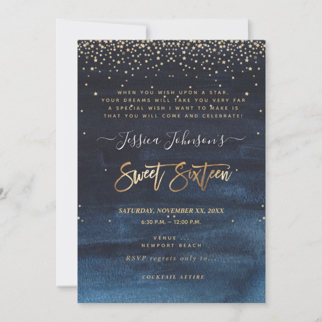 Sweet Sixteen, Written in the Stars Save The Date (Front)