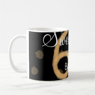 Sweet Sixty add name date birthday yellow polka do Coffee Mug