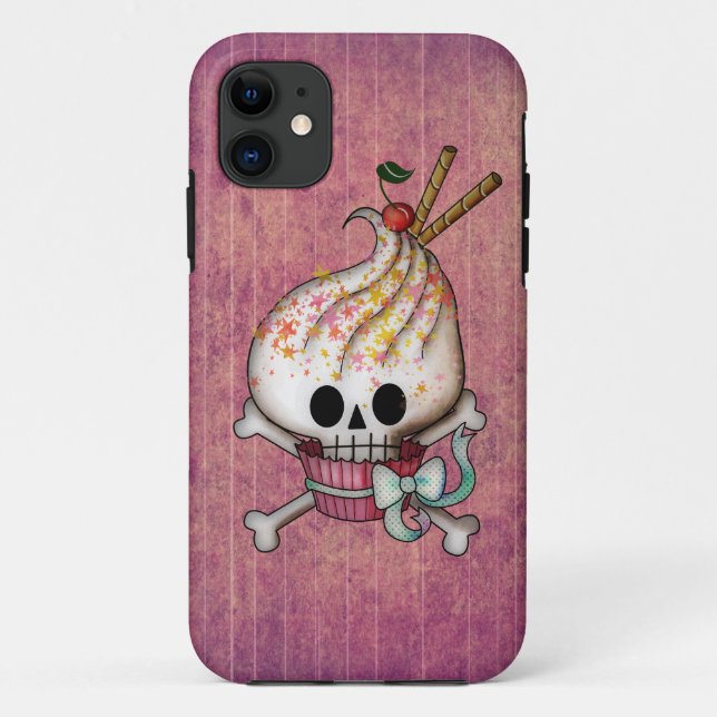 Sweet Skull Cupcake Case-Mate iPhone Case (Back)