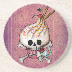 Sweet Skull Cupcake Coaster