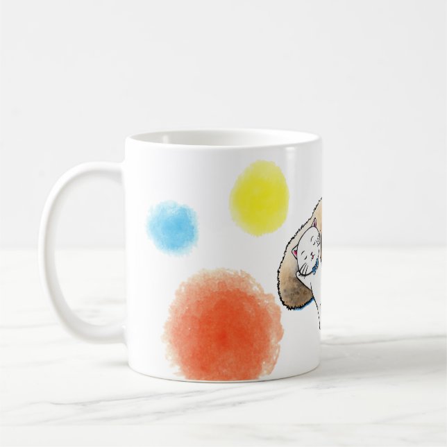 Sweet Sleep Kittens mug (Left)