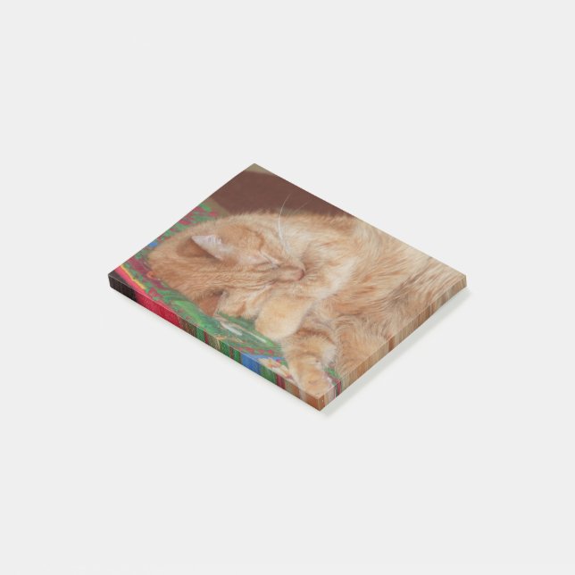Sweet Sleeping Ginger Boy Post-it Notes (Angled)