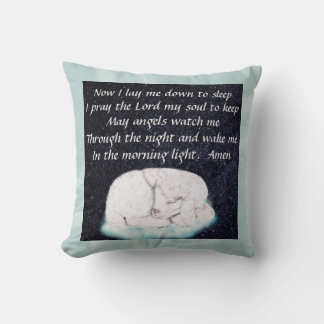 Sweet Sleeping Lamb - Now I lay me Prayer Cushion