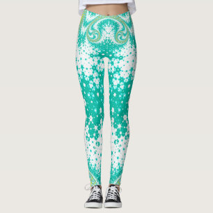 SWEET SLIMMING ~ Aqua Yellow Leggings