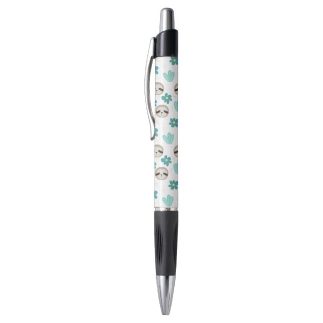 Sweet Sloth Floral Pattern (Top (Vertical))
