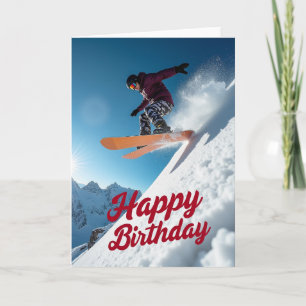 Sweet Snow Birthday Card