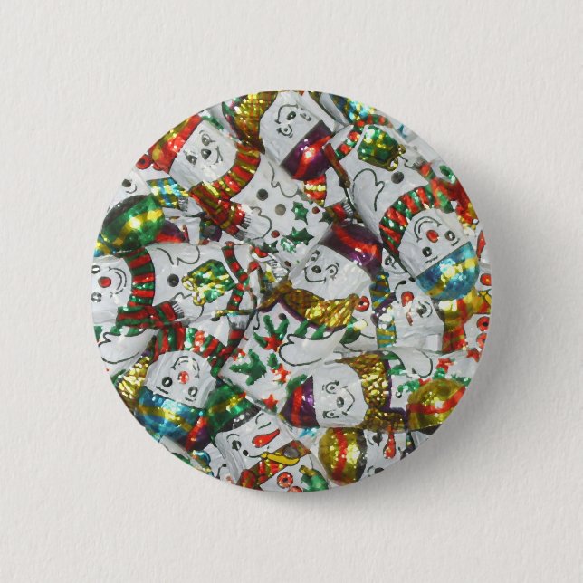 Sweet Snowmen button (Front)