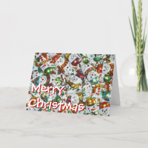 Sweet Snowmen 'Merry Christmas' card front